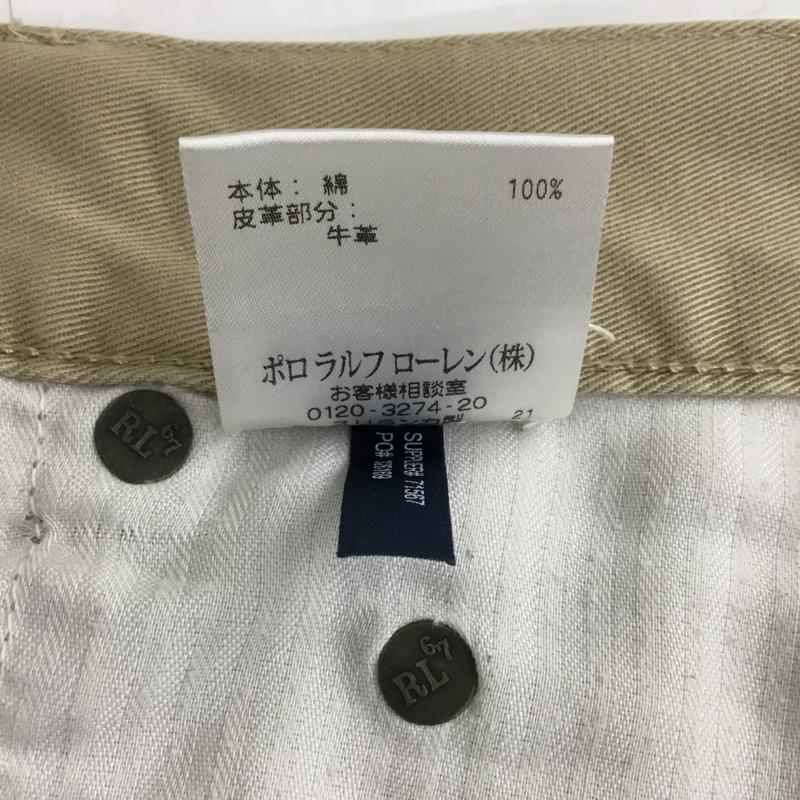 ポロラルフローレン POLO RALPH LAUREN パンツ デニム、ジーンズ デニムパンツ ストレートパンツ ワイドパンツ カジュアルパンツ 34インチ 無地 ベージュ / ベージュ / メンズ USED 古着 中古 10110093