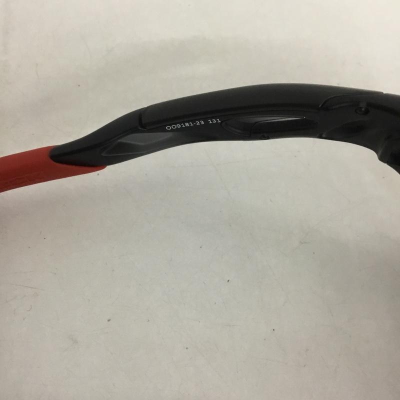 オークリー OAKLEY めがね・サングラス サングラス OO9181-23 131 RADARLOCK ミラーレンズ スポーツサングラス 箱有 ロゴ、文字 黒 / ブラック / X 赤 / レッド / メンズ USED 古着 中古 10126879
