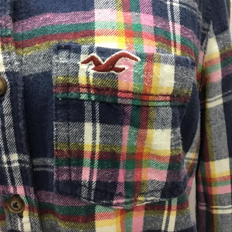 ホリスター Hollister シャツ、ブラウス 長袖 チェック コットン A340100414015 S ワンポイント マルチカラー / マルチカラー / レディース USED 古着 中古 10118737