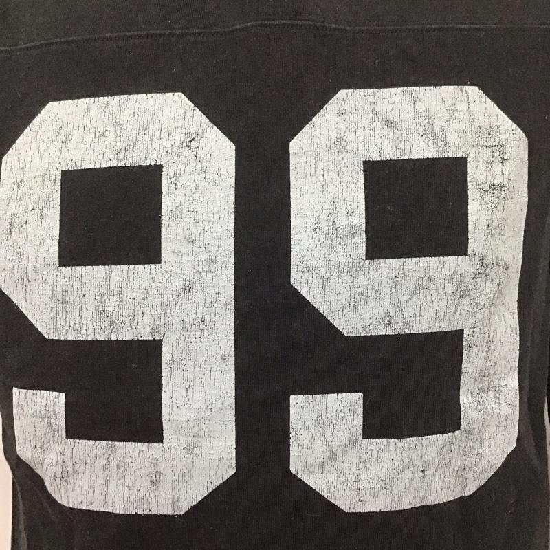 チェスウィック CHESWICK カットソー 七分袖 七分丈カットソー クルーネックカットソー プリントTシャツ M プリント 黒 / ブラック / メンズ USED 古着 中古 10106965