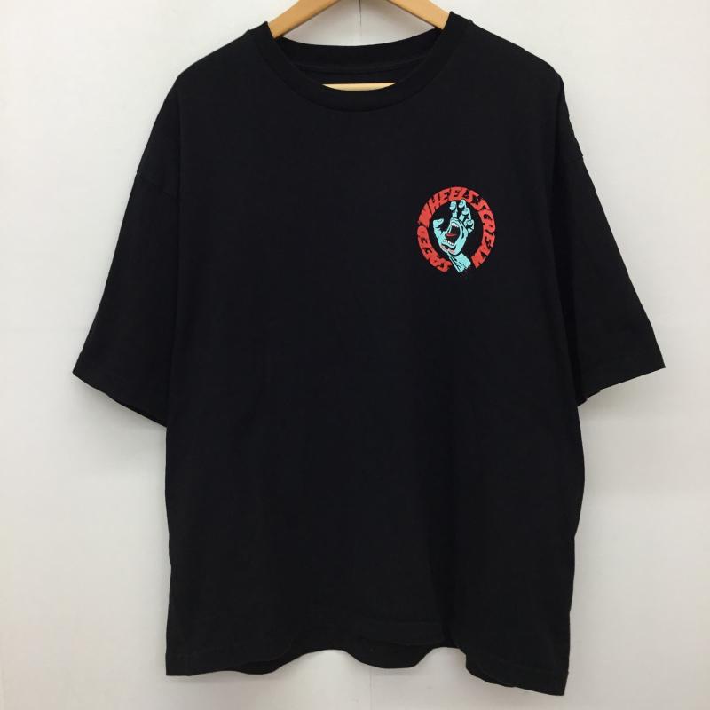 サンタクルーズ SANTA CRUZ Tシャツ 半袖 M ロゴ、文字 黒 / ブラック / メンズ USED 古着 中古 10136799