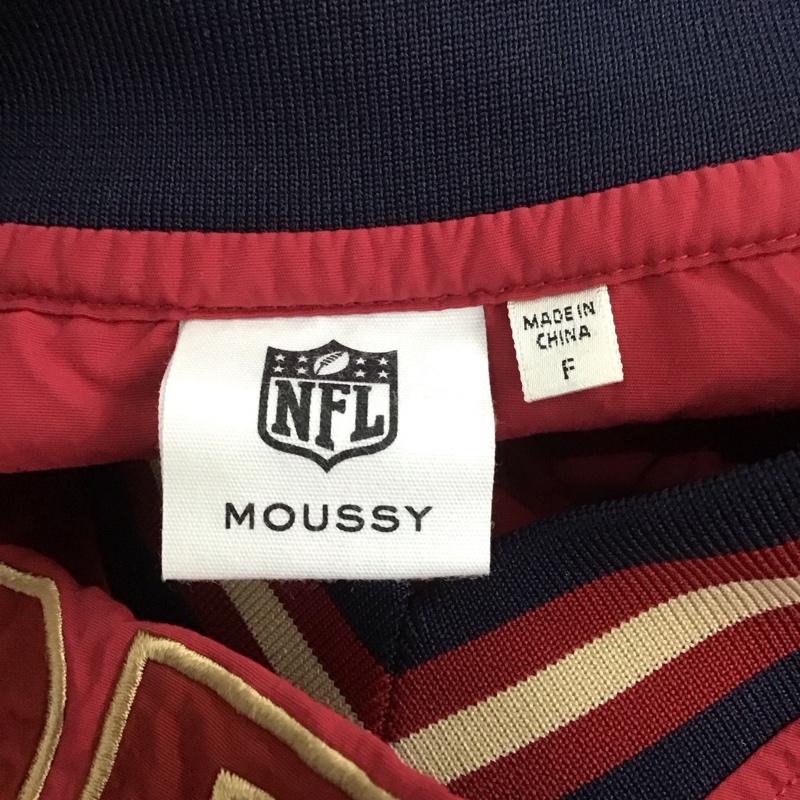 マウジー MOUSSY カットソー 長袖 010GSQ01-0180 NFL ナイロンプルオーバー FREE ロゴ、文字 えんじ / ワインレッド /  レディース USED 古着 中古 10107935