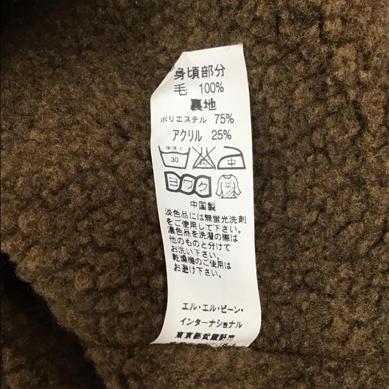 エルエルビーン L.L.Bean パーカー 長袖 273636 ニット フルジップ 裏フリース ジャパンフィット タグ付き M 茶 / ブラウン / メンズ USED 古着 中古 10112402