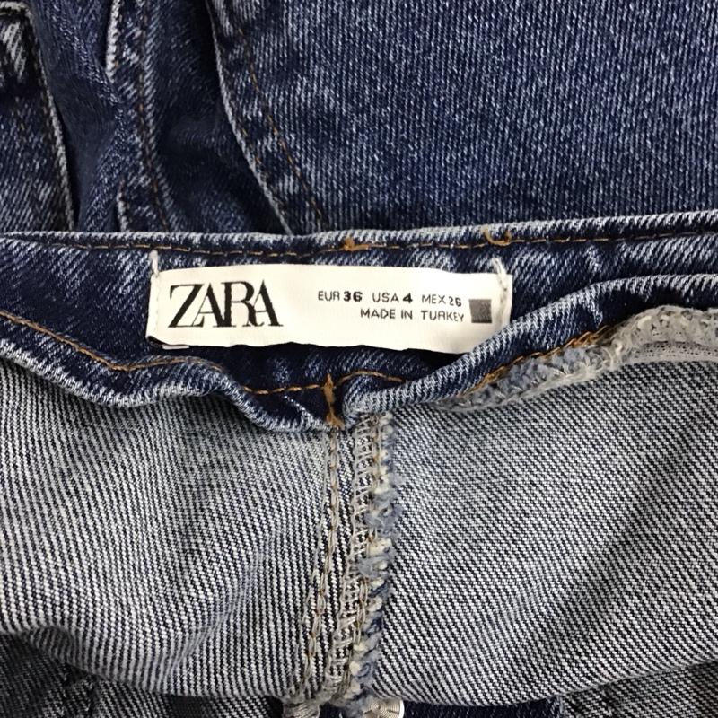 ザラ ZARA パンツ デニム、ジーンズ 36 無地 インディゴ / インディゴ / レディース USED 古着 中古 10136937