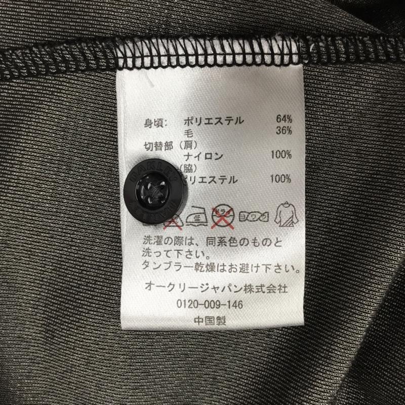 オークリー OAKLEY シャツ、ブラウス 長袖 長袖カットソー 長袖ポロシャツ ロングスリーブカットソー M ロゴ、文字 黒 / ブラック / メンズ USED 古着 中古 10120308