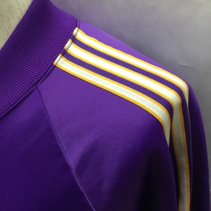 アディダス adidas ジャケット、上着 ジャンパー、ブルゾン ジップアップジャケット ジャージ 長袖ジャケット 古着 ヴィンテージ スポーツウェア 80s usa製 L ロゴ、文字 紫 / パープル / メンズ USED 古着 中古 10110999