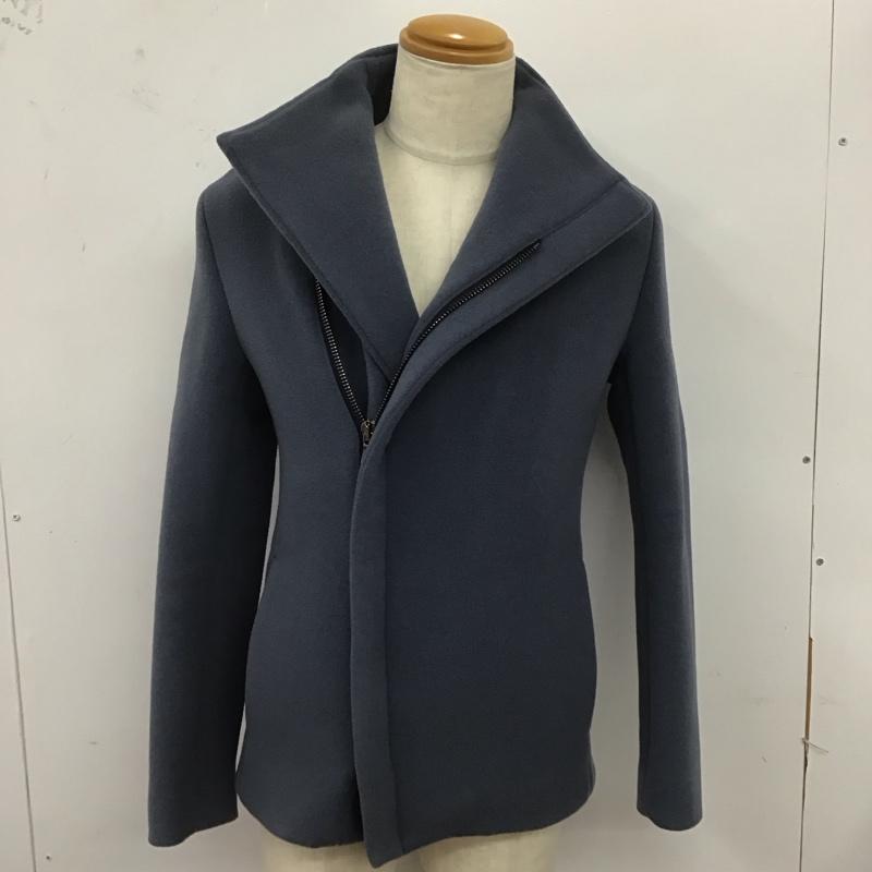 ジュンハシモト junhashimoto コート コート一般 1011520006 WRAP SHORT COAT ラップ ショートコート 2 無地 青 / ブルー / メンズ USED 古着 中古 10124520