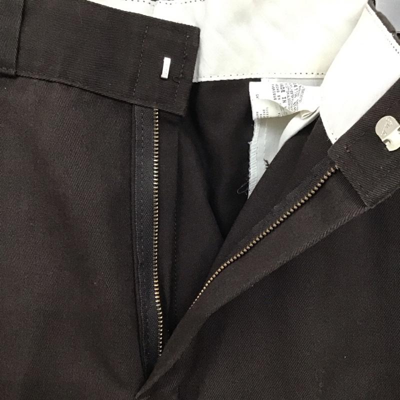 ディッキーズ Dickies パンツ チノパン チノパン ワイドパンツ カジュアルパンツ 32インチ 無地 茶 / ブラウン /  メンズ USED 古着 中古 10126113