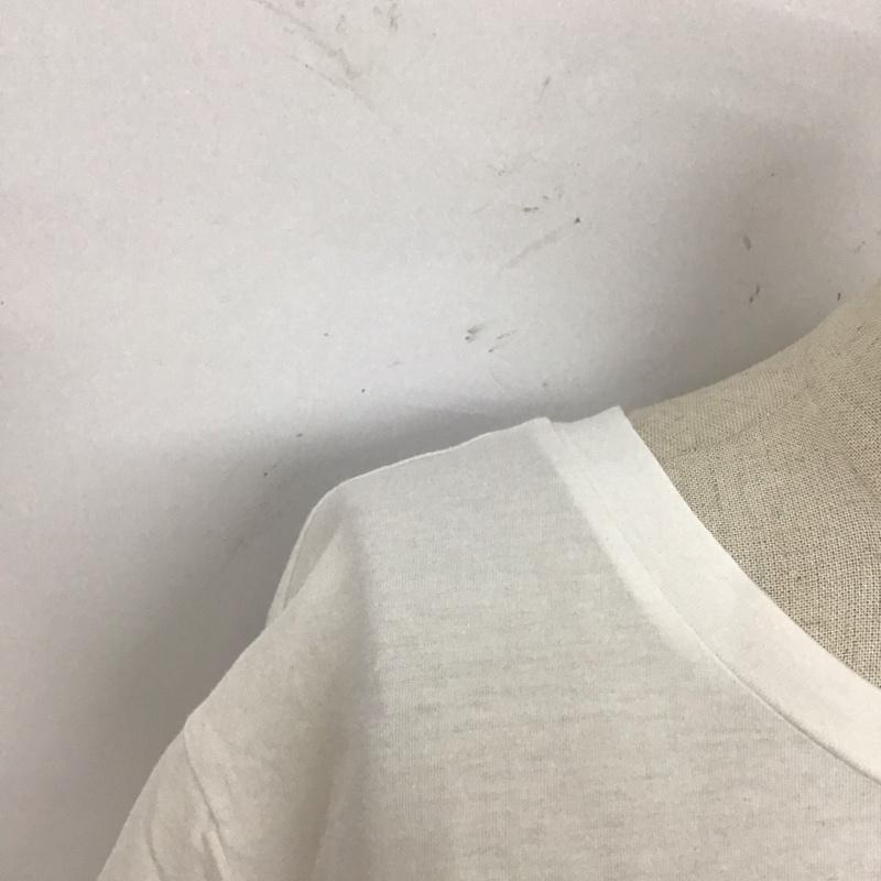 ザラ ZARA TRAFALUC Tシャツ 半袖 5580 302 020 リメイク風 クルーネック ロゴ M 白 / ホワイト / レディース USED 古着 中古 10113487