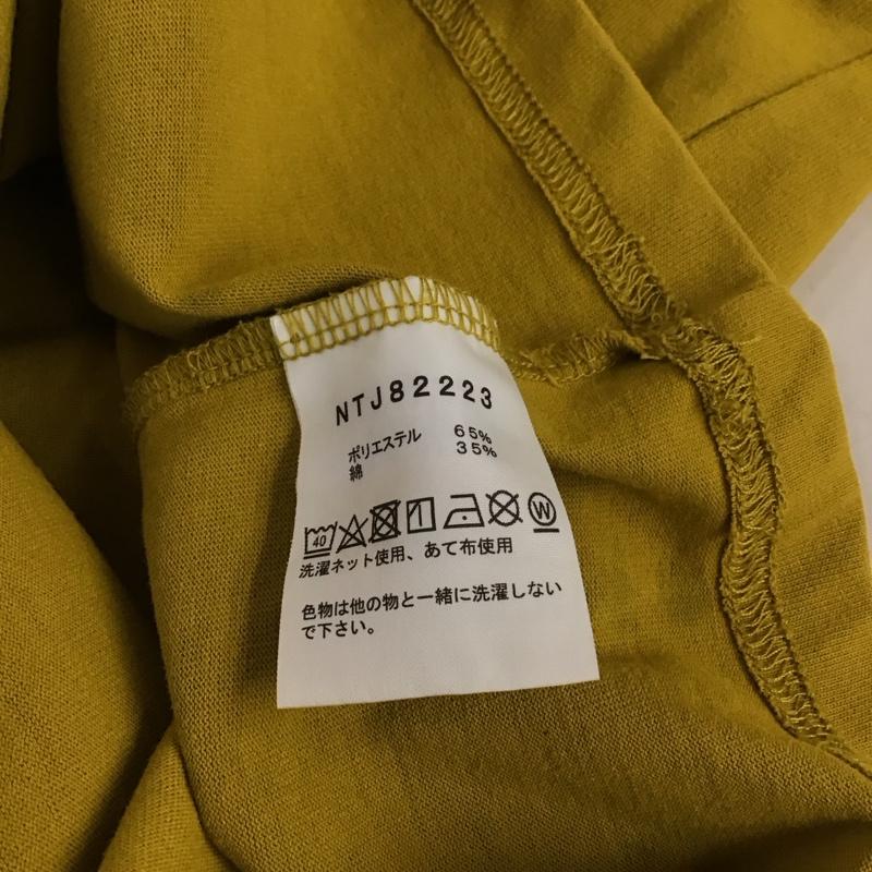 ザノースフェイス THE NORTH FACE Tシャツ 長袖 NTJ82223 ロングスリーブフィールドグラフィックロゴティー 140cm ロゴ、文字 X プリント マスタード / マスタード / ボーイズ USED 古着 中古 10131143