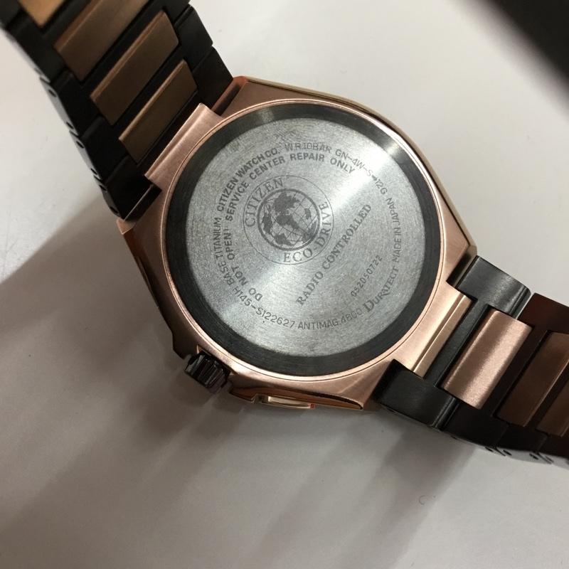 シチズン CITIZEN 腕時計 アナログ(クォーツ式) GN-4W-S-12G ECO DRIVE ロゴ、文字 黒 / ブラック / X 茶 / ブラウン / メンズ USED 古着 中古 10106401