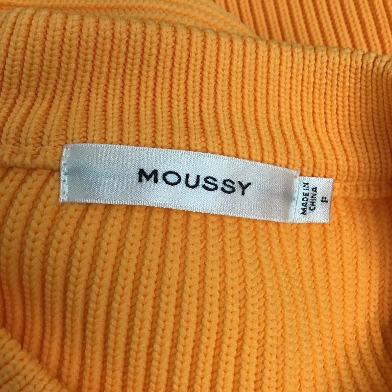 マウジー MOUSSY ニット、セーター 長袖 010GAS70-6100 OVERSIZED KNIT FREE 無地 橙 / オレンジ / レディース USED 古着 中古 10123217