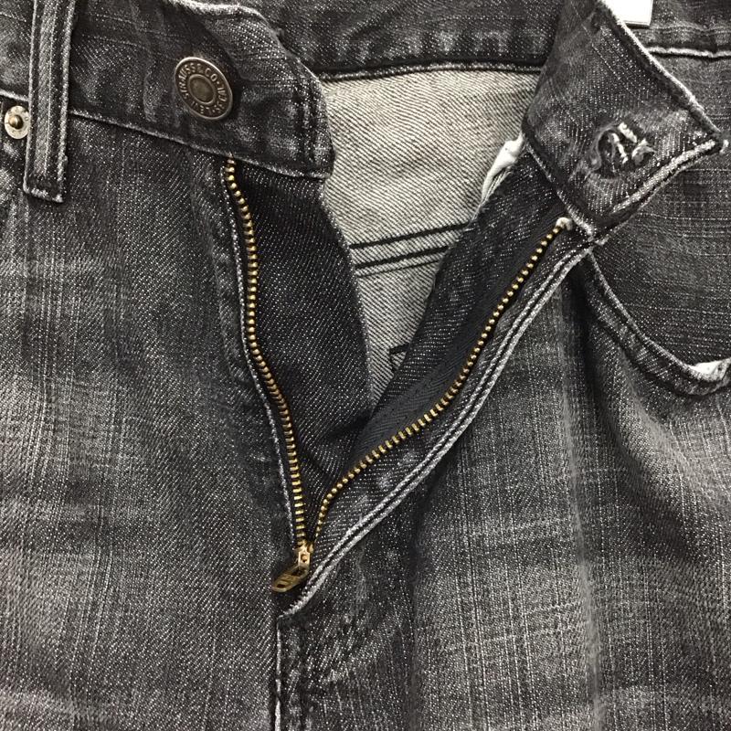 リーバイストラウスアンドコー Levi Strauss & co. パンツ デニム、ジーンズ デニムパンツ ワイドパンツ カジュアルパンツ 32インチ 無地 黒 / ブラック / メンズ USED 古着 中古 10134570