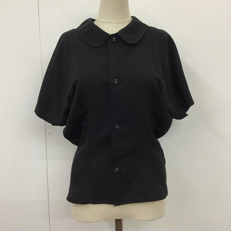 トリココムデギャルソン tricot COMME des GARSONS シャツ、ブラウス 半袖 TJ-02012M 丸襟 ドルマンスリーブ M 無地 黒 / ブラック / レディース USED 古着 中古 10114916