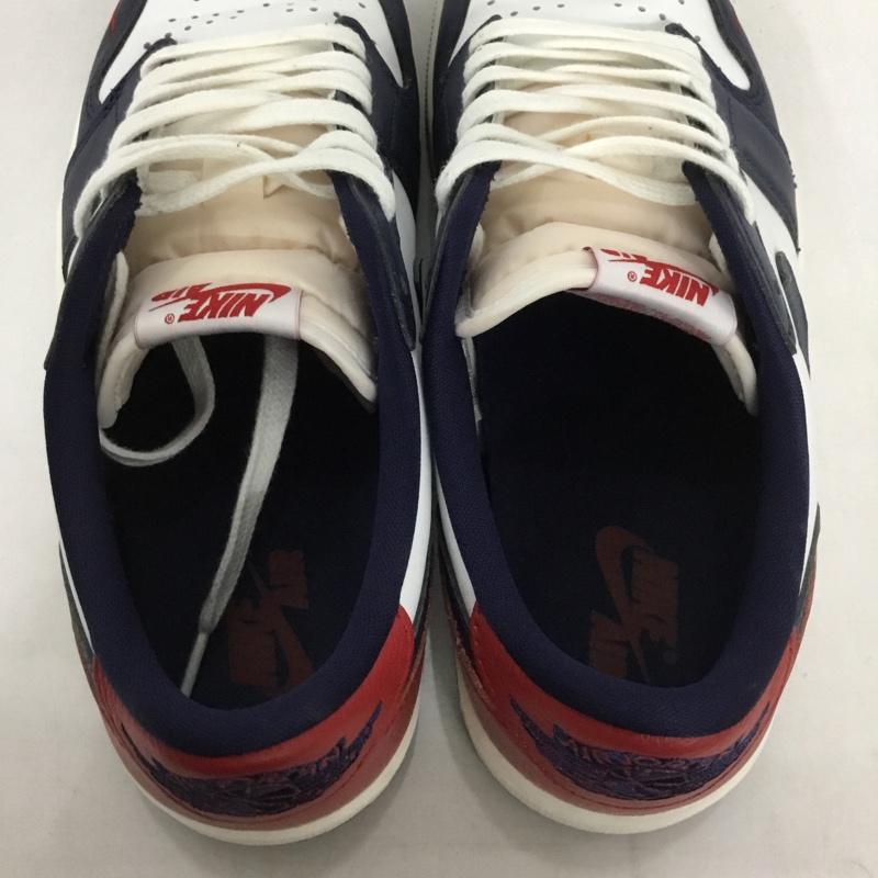 ナイキ NIKE スニーカー スニーカー HQ2993-100 AIR JORDAN 1 RETRO LOW OG 28.5cm 28.5cm ロゴ、文字 白 / ホワイト / X 赤 / レッド / X 紺 / ネイビー / メンズ USED 古着 中古 10130774