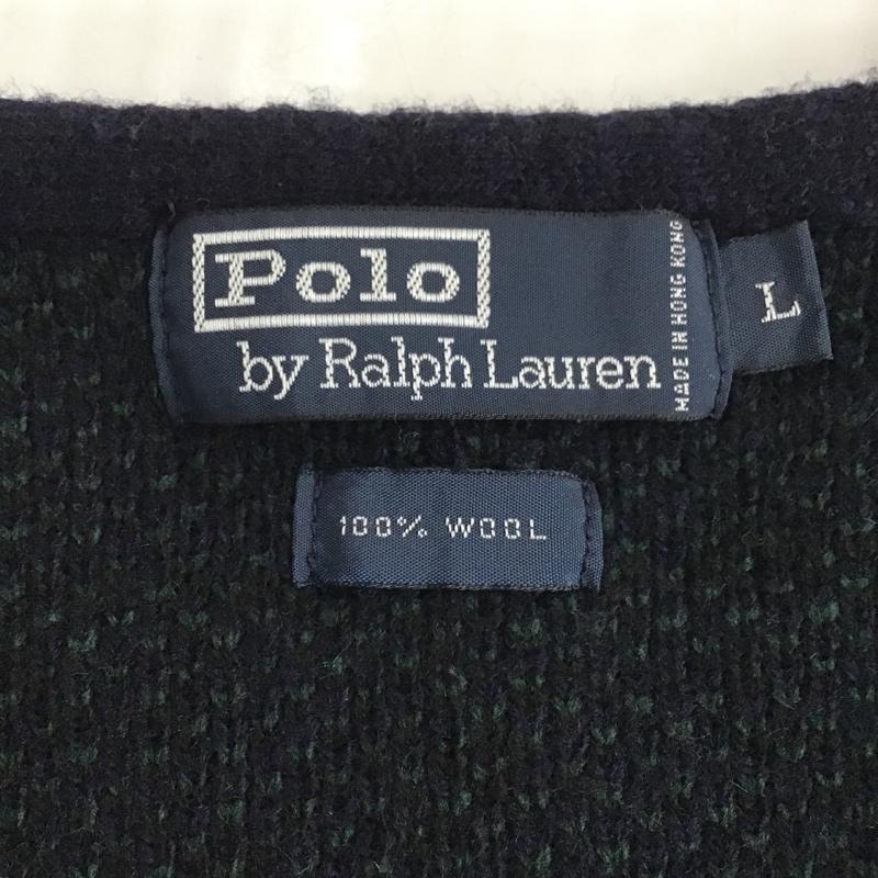 ポロバイラルフローレン Polo by RALPH LAUREN ニット、セーター 長袖 L チェック マルチカラー / マルチカラー / メンズ USED 古着 中古 10105746