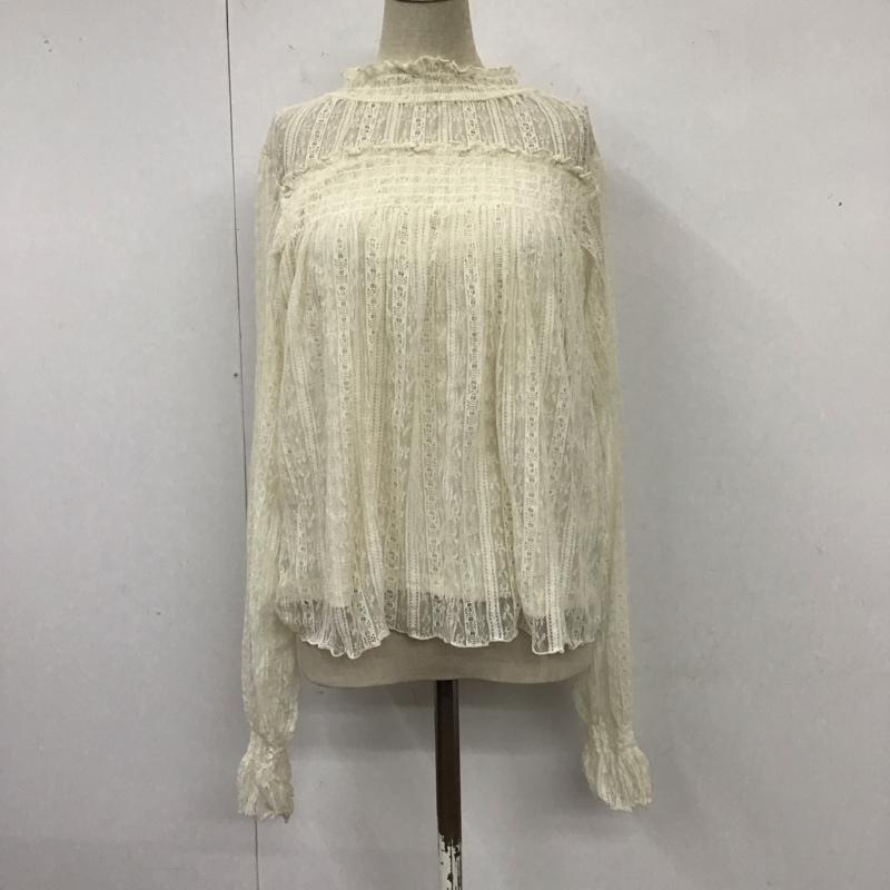 ダズリン dazzlin カットソー 長袖 FREE 無地 白 / ホワイト / レディース USED 古着 中古 10121474