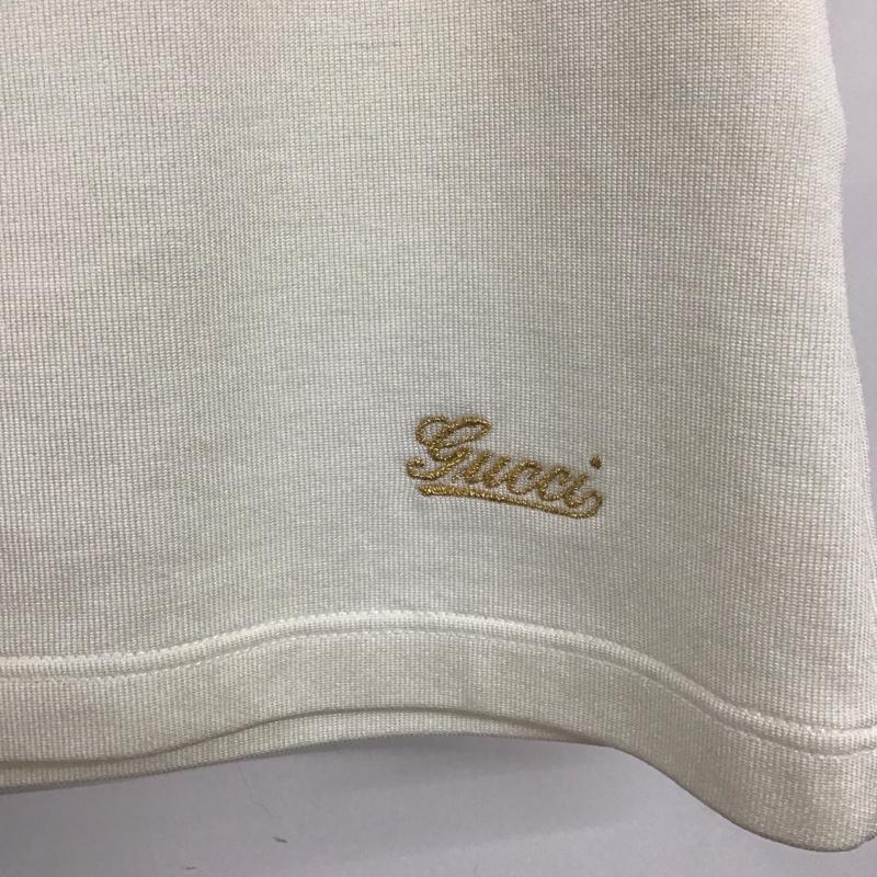 グッチ GUCCI カットソー 半袖 XL 無地 白 / ホワイト / レディース USED 古着 中古 10133313