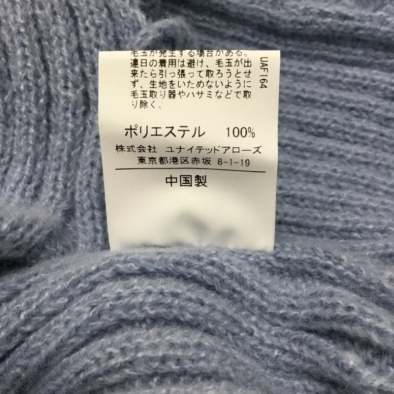 シテン CITEN マフラー マフラー フードツキ ニットストール ロゴ、文字 水色 / ライトブルー / レディース USED 古着 中古 10107614