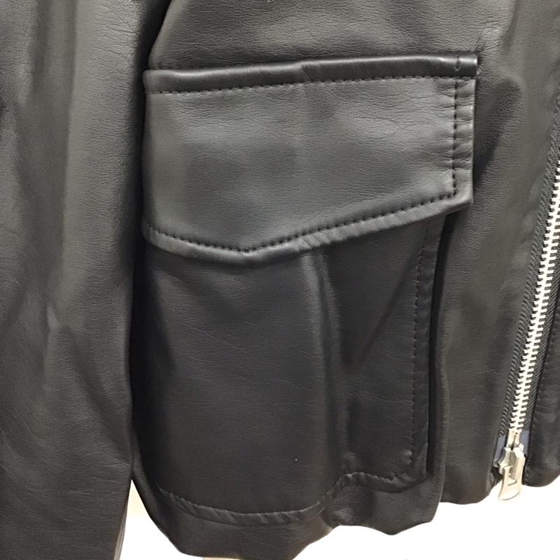 マウジー MOUSSY ジャケット、上着 ジャケット、ブレザー 010HSJ30-0170 フェイクレザー FREE 無地 黒 / ブラック / レディース USED 古着 中古 10119634