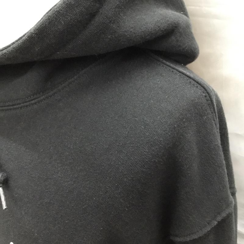 ステューシー STUSSY パーカー 長袖 長袖パーカー フード付きパーカー プリントスウェット トレーナー XL ロゴ、文字 黒 / ブラック /  メンズ USED 古着 中古 10120078