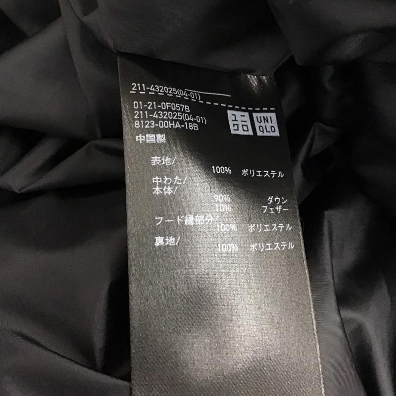 ユニクロ UNIQLO ジャケット、上着 ダウンジャケット 211-432025 シームレスダウンパーカ L 無地 黒 / ブラック / レディース USED 古着 中古 10130961