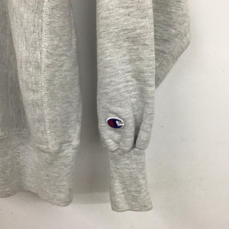 チャンピオン Champion トレーナー 長袖 長袖トレーナー スウェット クルーネック プルオーバー L プリント 灰 / グレー / メンズ USED 古着 中古 10130585