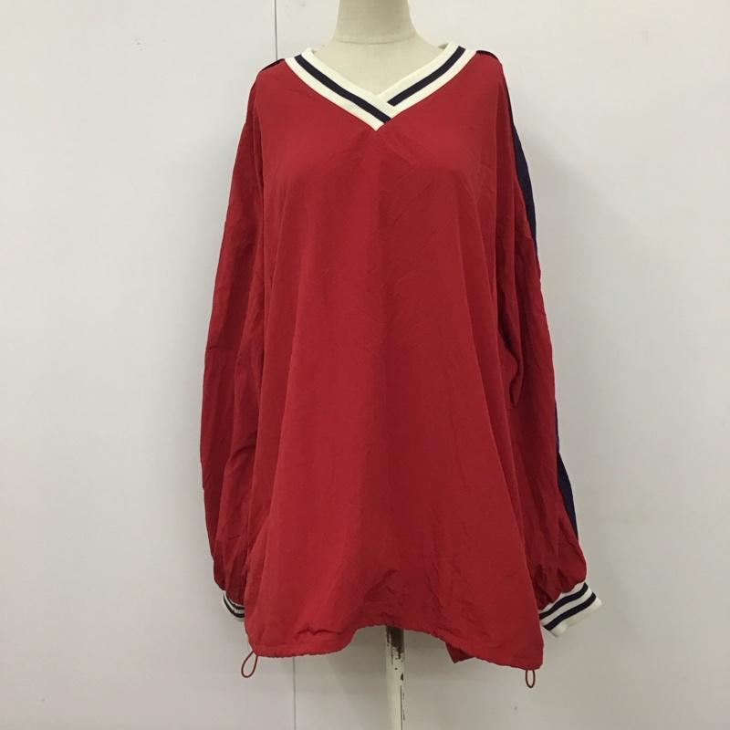 ニコアンド niko and... カットソー 長袖 M 無地 赤 / レッド / レディース USED 古着 中古 10120346