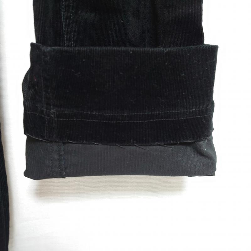 カッパ Kappa パンツ スラックス コーデュロイパンツ 7 無地 X ワンポイント 黒 / ブラック / レディース USED 古着 中古 10011949