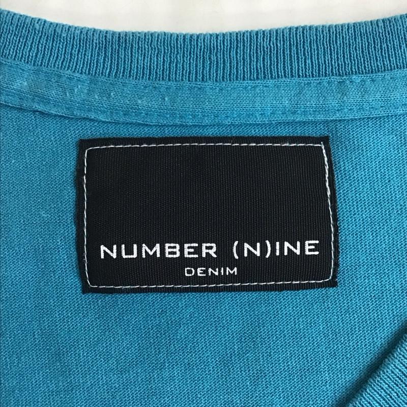 ナンバーナイン デニム NUMBER (N)INE DENIM Tシャツ 半袖 半袖カットソー 無地Tシャツ Vネックカットソー M 無地 青 / ブルー / メンズ USED 古着 中古 10107250