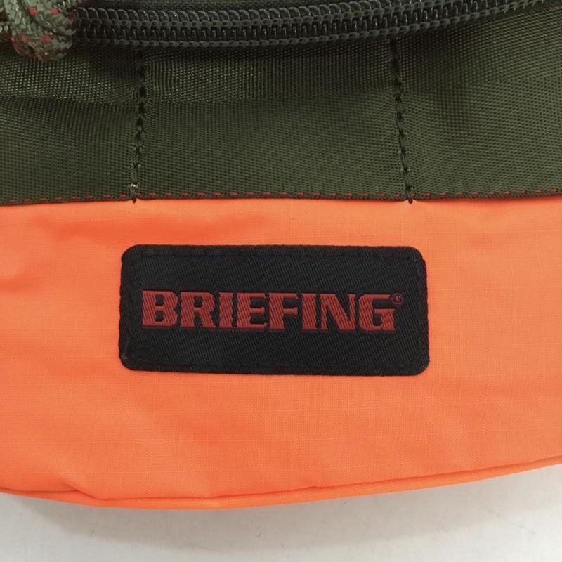 ブリーフィング BRIEFING ウエストバッグ ウエストバッグ BRM181204-040-001 ヒップバッグ ボディバッグ MINI POD SL PACKBLE 折りたたみ ロゴ、文字 橙 / オレンジ / メンズ USED 古着 中古 10145168