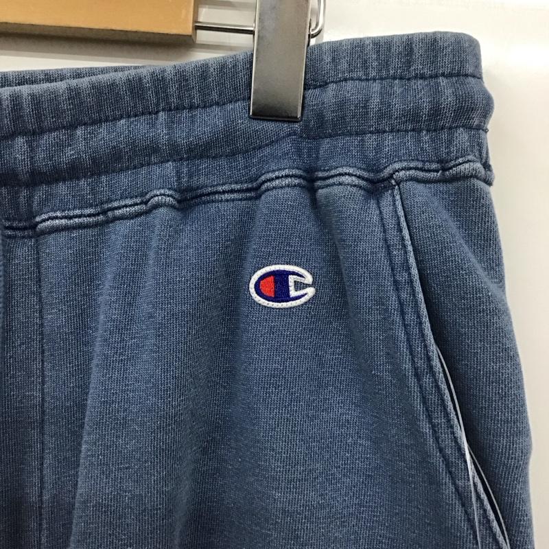 チャンピオン Champion パンツ ショートパンツ c3-b509 ショートパンツ ハーフパンツ カジュアルパンツ L ロゴ、文字 インディゴ / インディゴ / メンズ USED 古着 中古 10131261