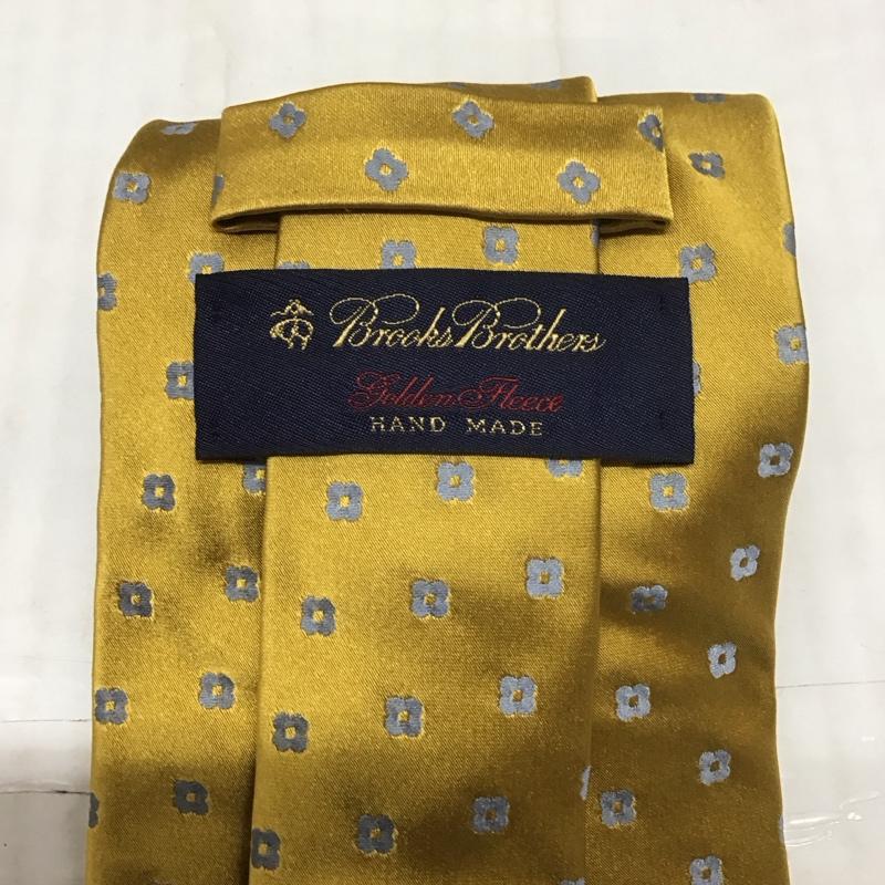 ブルックスブラザーズ BROOKS BROTHERS ネクタイ ネクタイ シルク 総柄 黄 / イエロー / メンズ USED 古着 中古 10113402