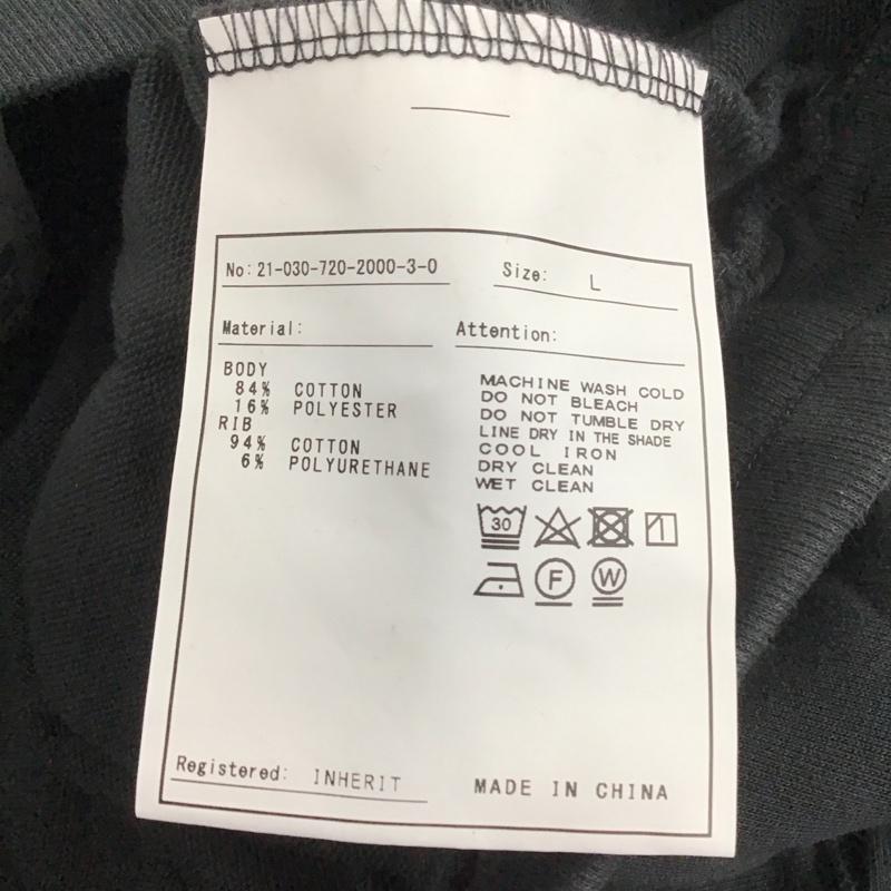 インヘリット INHERIT パンツ ワークパンツ、ペインターパンツ ワイドパンツ スウェットパンツ カジュアルパンツ L ロゴ、文字 黒 / ブラック / メンズ USED 古着 中古 10113121