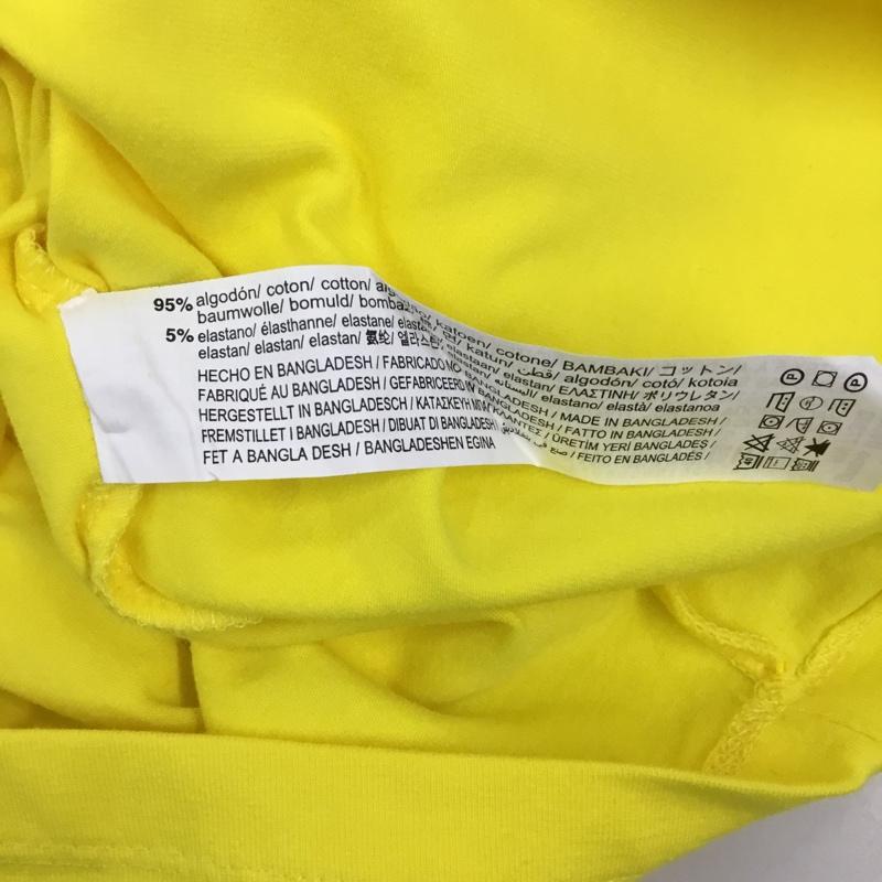 ザラ ZARA Tシャツ 半袖 2335 159 300 ショート丈 クロップド丈 XS 無地 黄 / イエロー / レディース USED 古着 中古 10115558