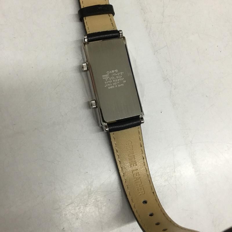 カシオ CASIO 腕時計 アナログ(クォーツ式) LTP-E151L-7BDF 無地 黒 / ブラック / レディース USED 古着 中古 10144158