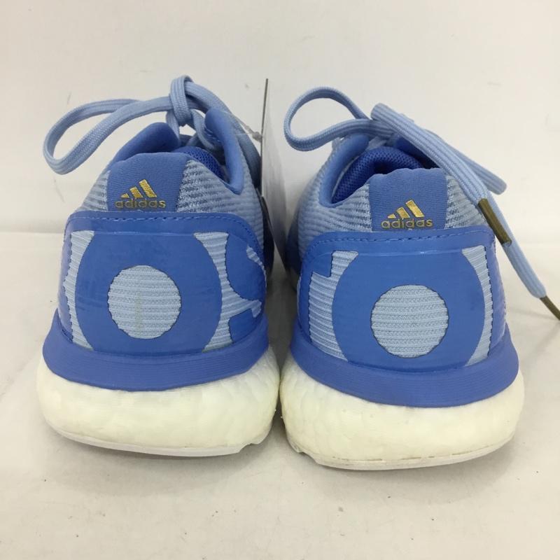 アディダス adidas スニーカー スニーカー G28878 adizero Boston 8 ランニングシューズ 24.5cm 箱有 24.5cm ロゴ、文字 水色 / ライトブルー / レディース USED 古着 中古 10136694