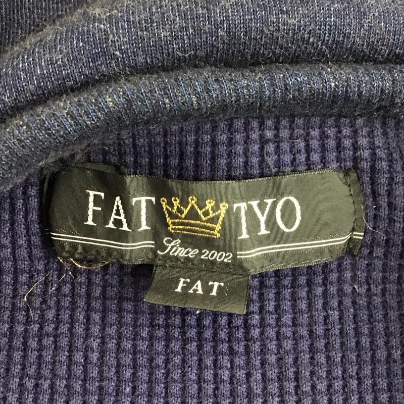 エフエイティー FAT パーカー 長袖 長袖パーカー フード付きパーカー 無地スウェット トレーナー 無地 紺 / ネイビー / メンズ USED 古着 中古 10109822