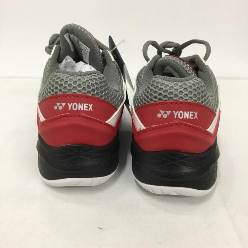 ヨネックス YONEX カジュアルシューズ カジュアルシューズ テニスシューズ POWER CUSHION103 パワークッション103 オムニ・クレーコート用 SHT103-114 23.5cm 無地 白 / ホワイト / X 赤 / レッド / レディース USED 古着 中古 10125899