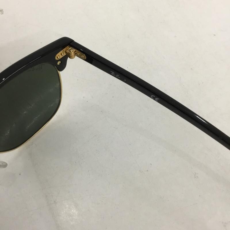 レイバン Ray-Ban めがね・サングラス サングラス RB3016 CLUBMASTER CLASSIC カラーレンズ 箱有 無地 黒 / ブラック / X 金 / ゴールド / メンズ USED 古着 中古 10129432