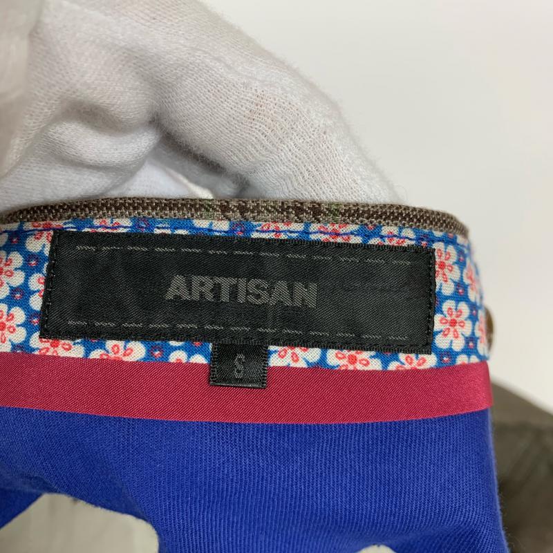 アルチザン ARTISAN パンツ スラックス 59-25PG02 S チェック 茶 / ブラウン / メンズ USED 古着 中古 10015964