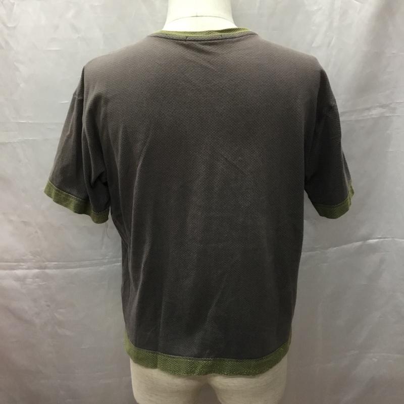 イッセイミヤケ ISSEY MIYAKE Tシャツ 半袖 半袖カットソー プリントTシャツ クルーネックカットソー 1 総柄 灰 / グレー /  メンズ USED 古着 中古 10108989