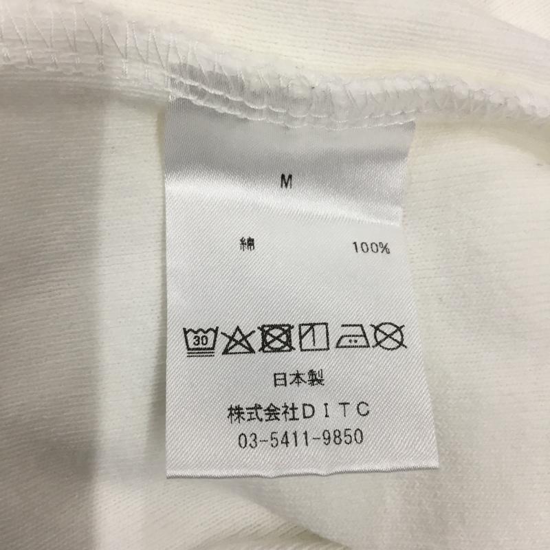 バウワウ Bowwow カットソー 長袖 長袖カットソー クルーネックカットソー ロングスリーブカットソー プリントTシャツ M ロゴ、文字 白 / ホワイト / X カーキ / カーキ / メンズ USED 古着 中古 10122332