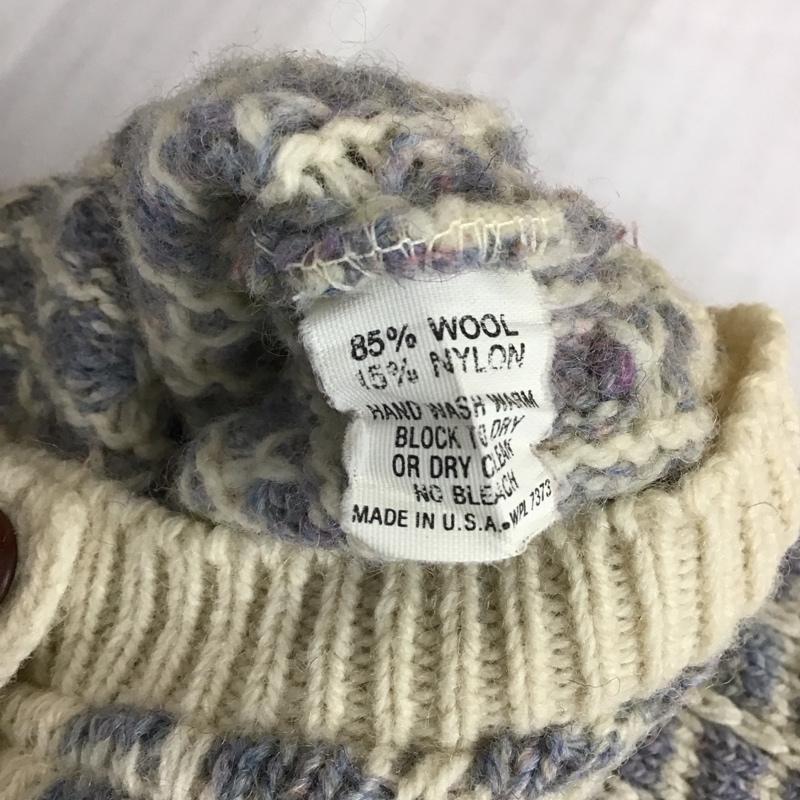 エルエルビーン L.L.Bean カーディガン 長袖 チェック マルチカラー / マルチカラー / レディース USED 古着 中古 10121386
