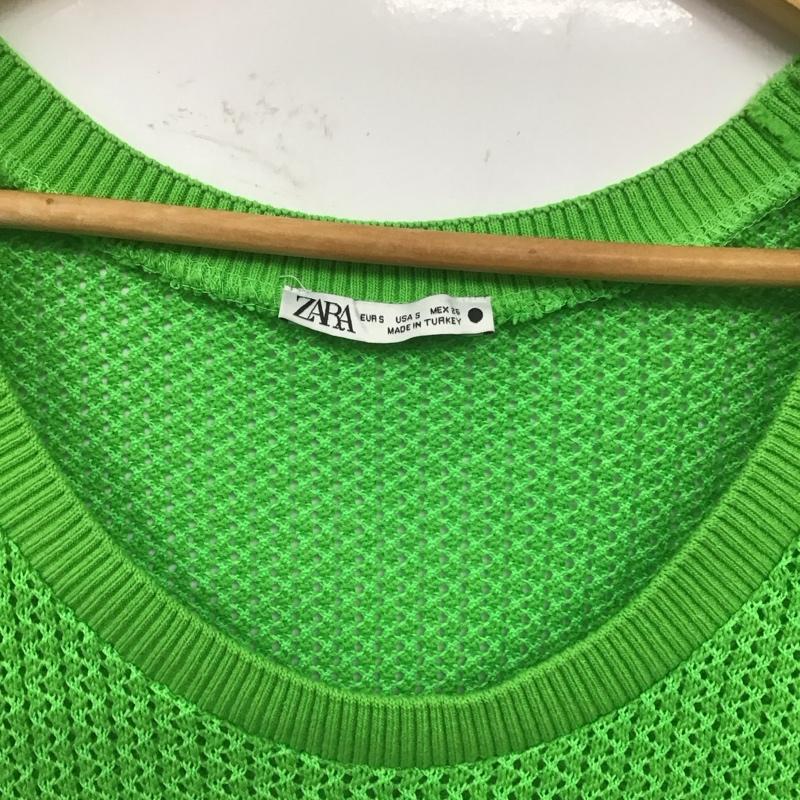 ザラ ZARA ベスト ベスト S 無地 黄緑 / イエローグリーン / レディース USED 古着 中古 10124791