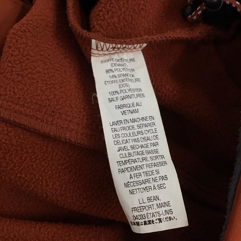 エルエルビーン L.L.Bean ジャケット、上着 ジャケット、ブレザー ジップアップジャケット フリースジャケット アウター スタンドカラー M ロゴ、文字 橙 / オレンジ / メンズ USED 古着 中古 10136228