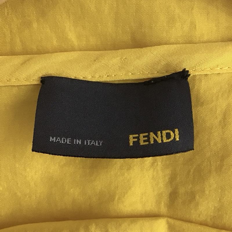 フェンディ FENDI カットソー 長袖 40 無地 黄 / イエロー / レディース USED 古着 中古 10133311