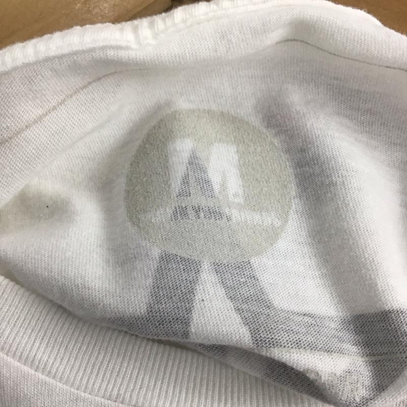 エム M Tシャツ 半袖 半袖カットソー プリントTシャツ クルーネックカットソー M ロゴ、文字 白 / ホワイト / メンズ USED 古着 中古 10139038