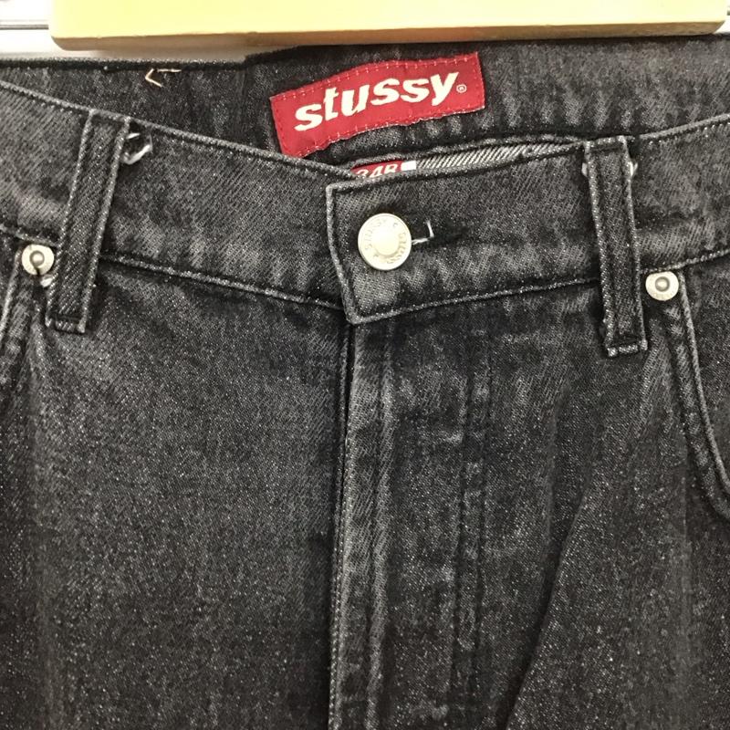 ステューシー STUSSY パンツ デニム、ジーンズ デニムパンツ ワイドパンツ カジュアルパンツ 90s 34インチ 無地 黒 / ブラック /  メンズ USED 古着 中古 10125337
