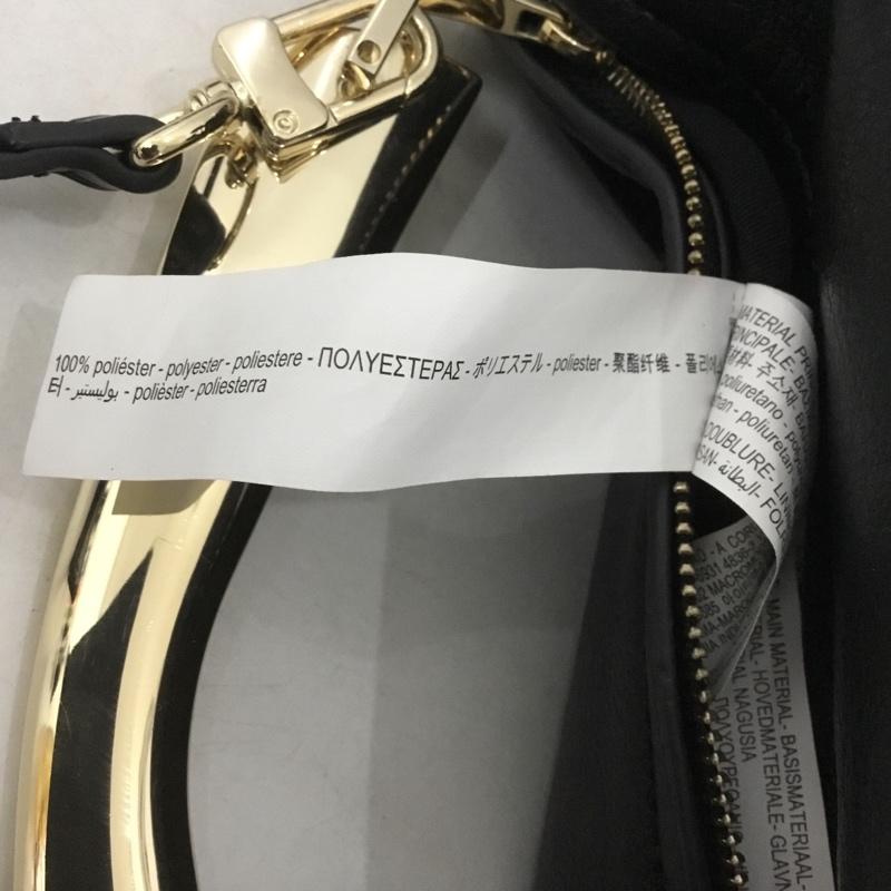 ザラ ZARA ショルダーバッグ ショルダーバッグ ハンドバッグ 6322 211 800 無地 黒 / ブラック / X 金 / ゴールド / レディース USED 古着 中古 10135005